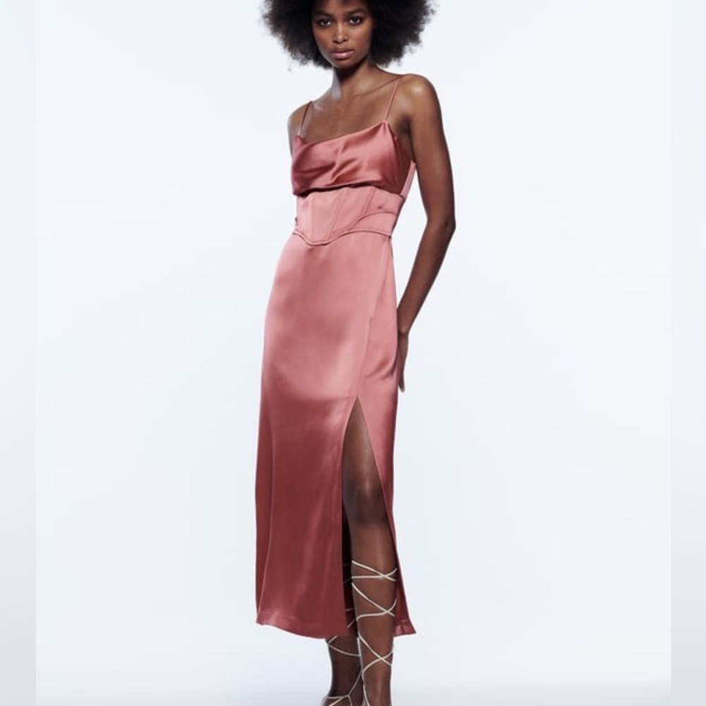 NWT Zara Corsetry Slip Dress 9245/845/620